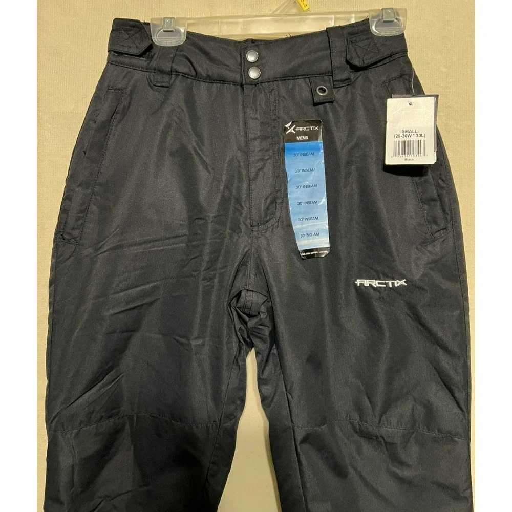 Arctix Mens Black Insulated Snow Pants Waterproof Ski Snowboard Winter 30 Inseam